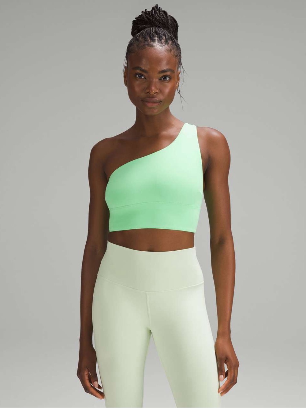 Lululemon Align Asymmetrical Bra *Light Support, size 6 in color Pistachio
